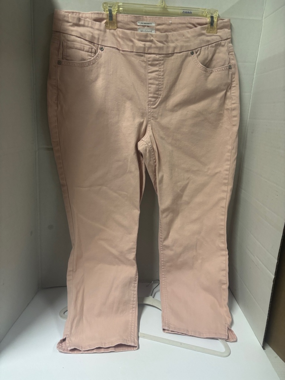 Westbound High Rise Pale Pink Pants